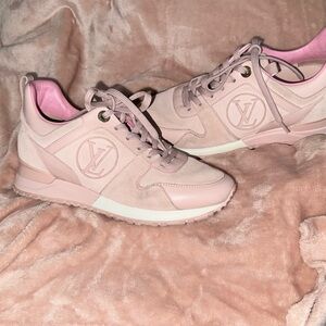 Louis Vuitton Blush Pink Run Away Sneakers